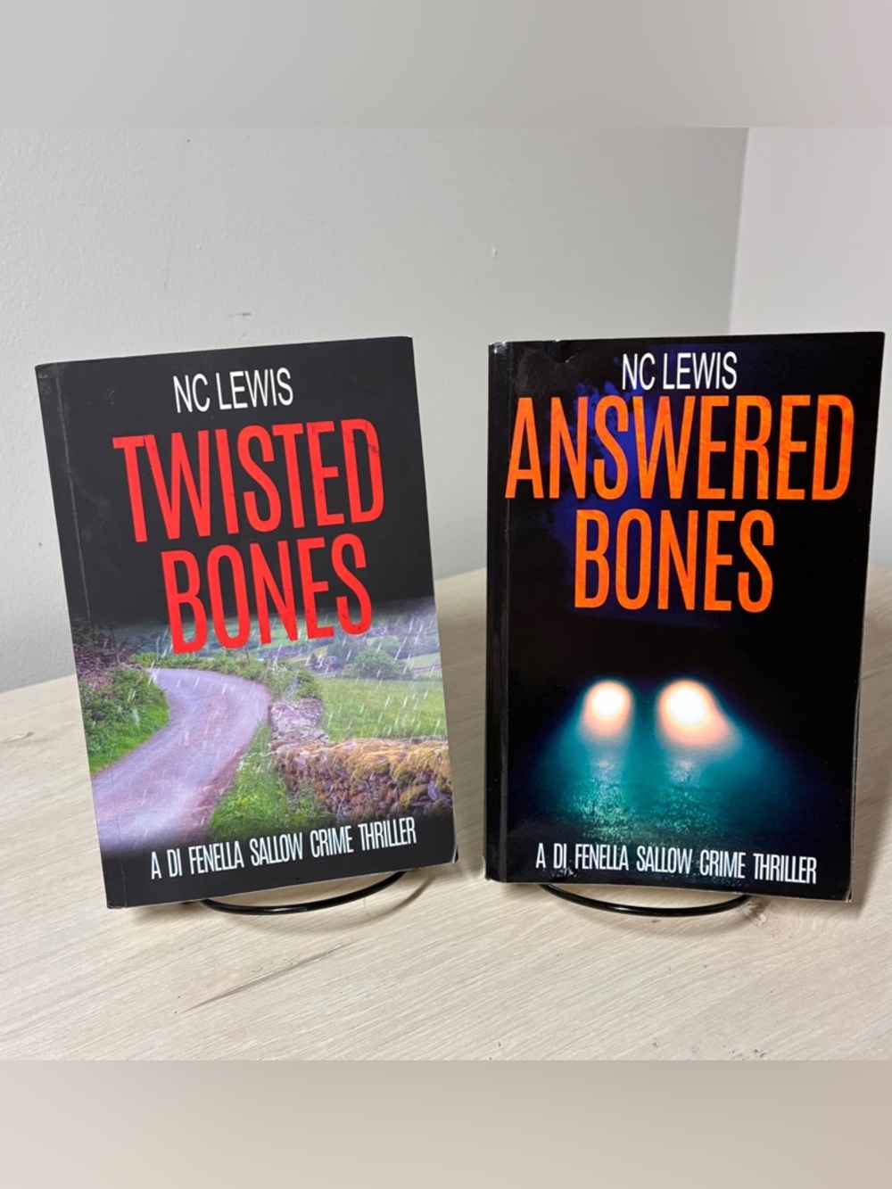 Lot of 2 NC Lewis DI Fenella Sallow PB Books 3 4 Twisted Bones & Answered Bones